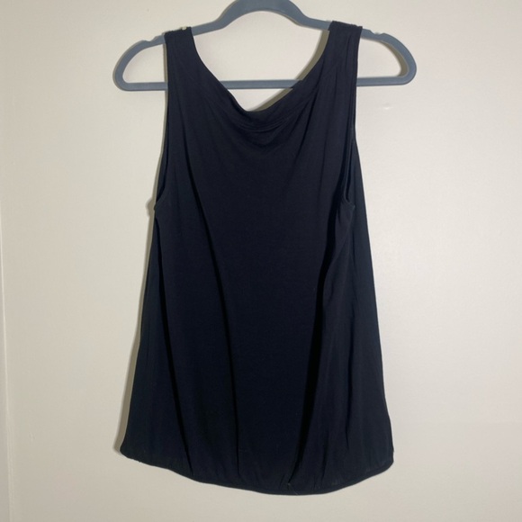 LOFT Black Embellished Sleeveless Tank Top - Picture 2 of 9